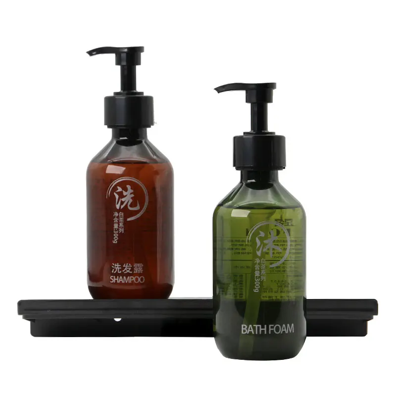 Premium Double Fixed Wall Mounted Soap Dispenser Abs Plastic Biodegradable Brown For Bathroom