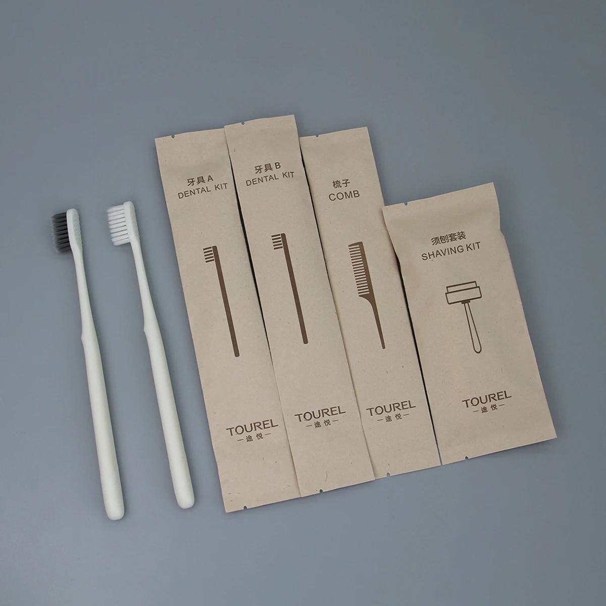 Fancy Recyclable Wheat Straw Hotel Amenities Pack Free Sample From Korea