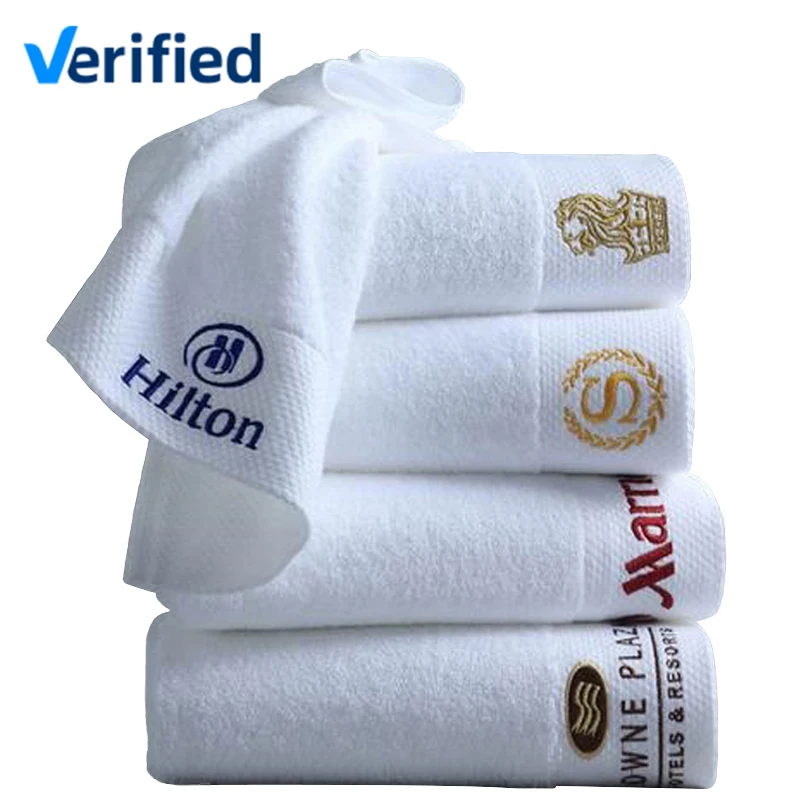 Juegos de Toallas de Baño de Algodón Suave Altamente Absorbentes, Toallas de Baño Personalizadas con Bordado para Hoteles
