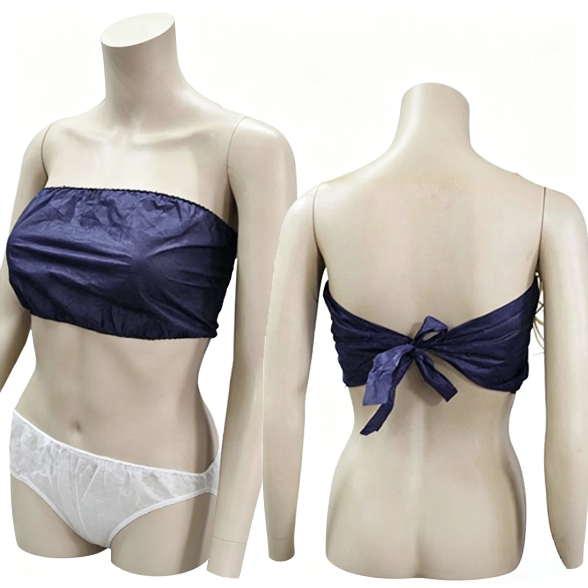Ropa interior desechable no tejida al por mayor para salón de belleza, sudor, baño de vapor, sauna, estilo diario, cintura, shorts con empaque individual