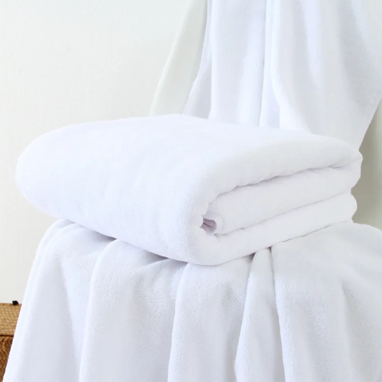 Luxurious 100% Cotton Thick Bath Towel Ultra Plush Quick-dry Solid Color Knitted Spa Towels For Adults Disposable Compressed