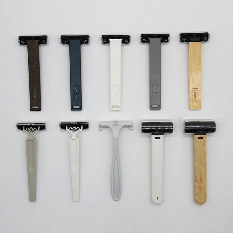 Custom Colored Disposable Plastic Hotel Razor Super Max Blade With Printed Logo