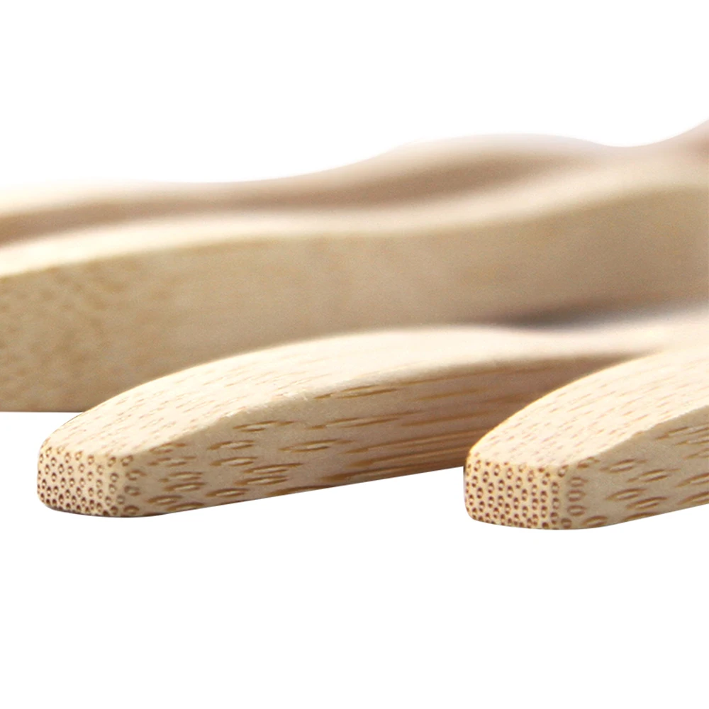 Custom Bamboo Wooden Toothbrush For Adults 100% Biodegradable Soft Charcoal Bristles Disposable For Home Use