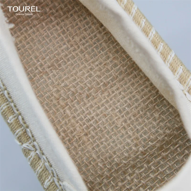Eco-friendly Disposable Spa Shoes Linen Travel Shoes Green Hotel Slippers For Adults