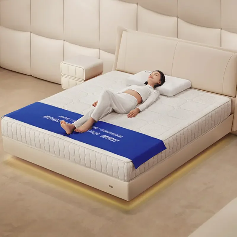 Quilted Hotel Bed Mattress Memory Foam Pocket Spring Folding Technique For Twin Full Queen King Size