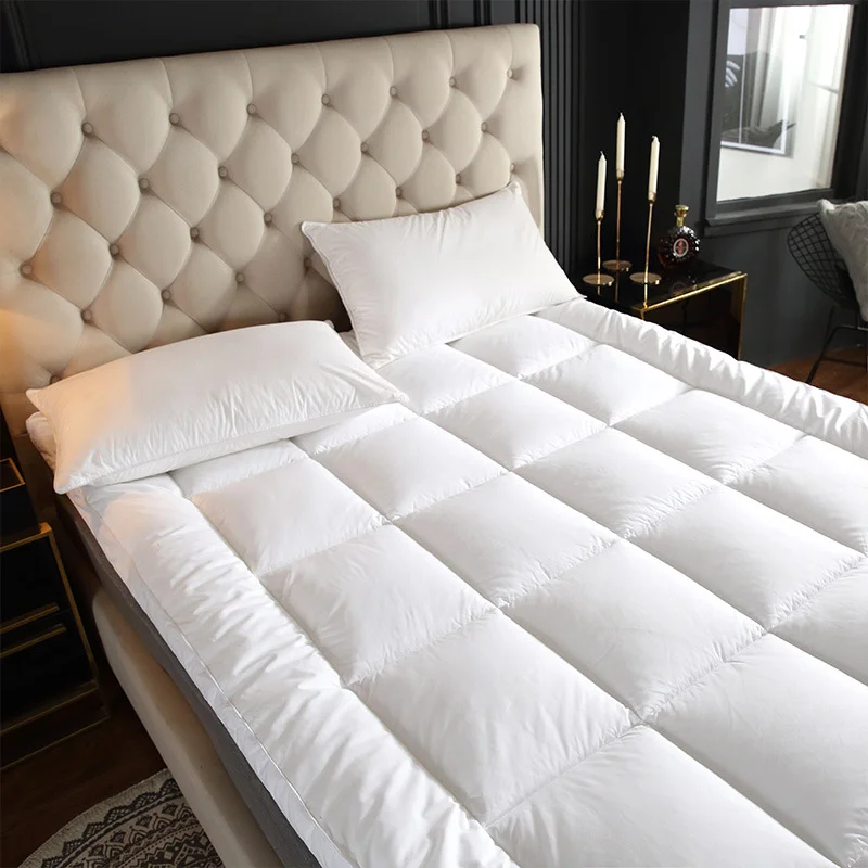 Extra Thick Waterproof Hotel Bed Mattress Pads Toppers Single Double Full Size Washable Padded Foam Memory Quilted Technique