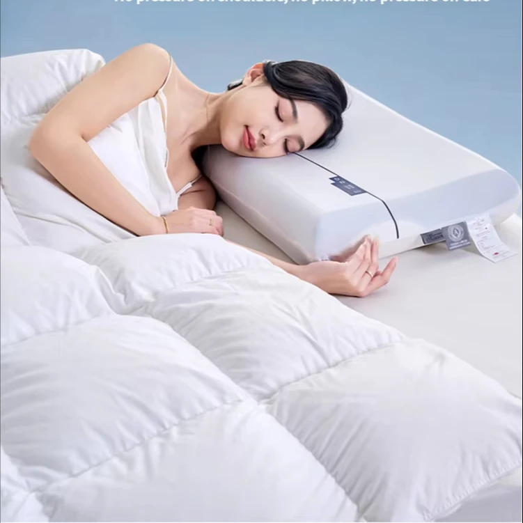 Almohada Cervical Ortop&eacute;dica de Onda Ergon&oacute;mica Moderna con Funda Extra&iacute;ble Espuma Viscoel&aacute;stica Suave S&oacute;lida de Hotel 5 Estrellas para un Sue&ntilde;o C&oacute;modo