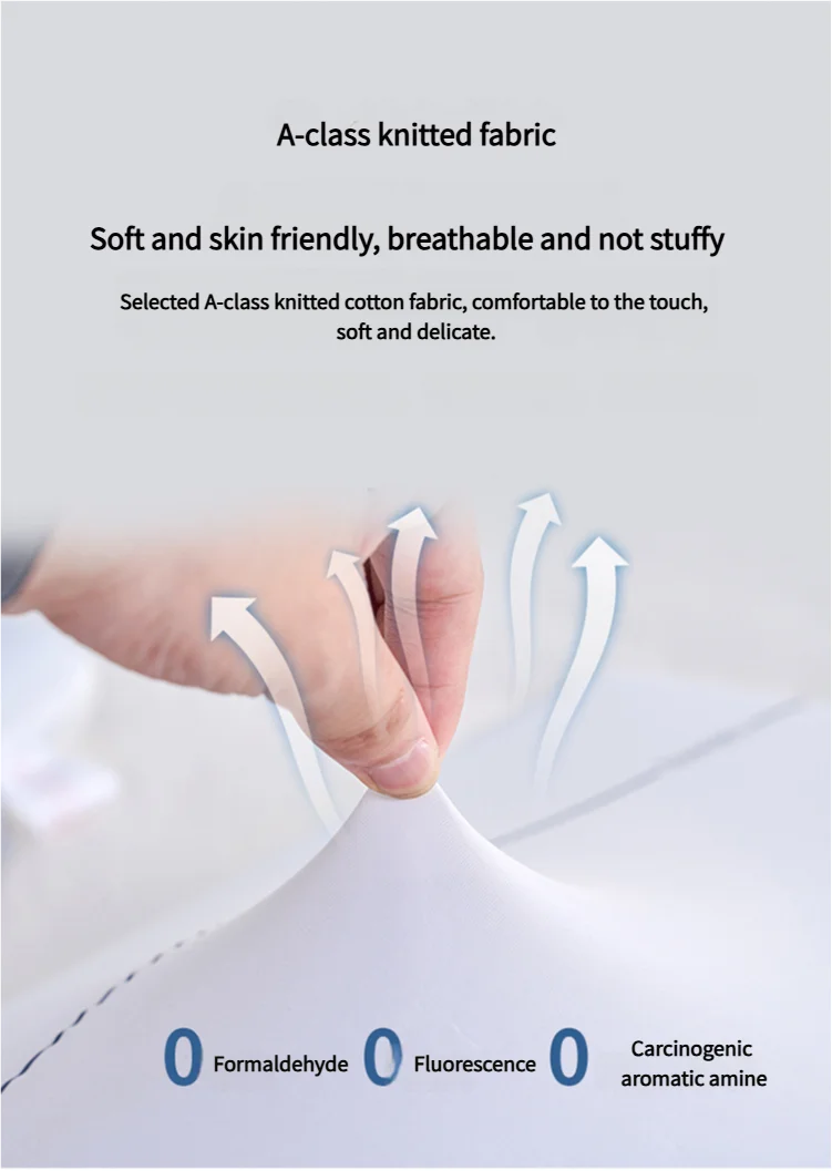 Factory Price High Quality Size 70*42*6-12 Cm Cervical Orthopedic Memory Foam Anti Wrinkle Pillow