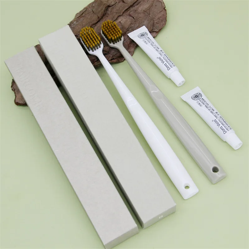 Wheat Straw Hotel Comb Welcome Set Box Hotel Amenity Disposable Kit Combo
