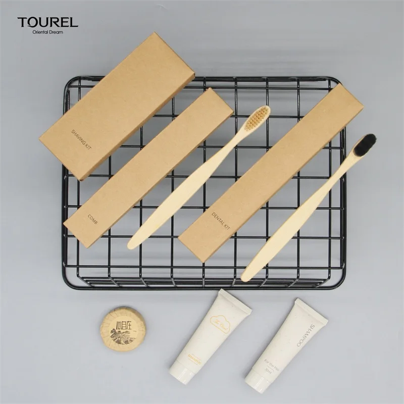 Artículos de hotel ecológicos Champú y gel de ducha Artículos de hotel de bambú