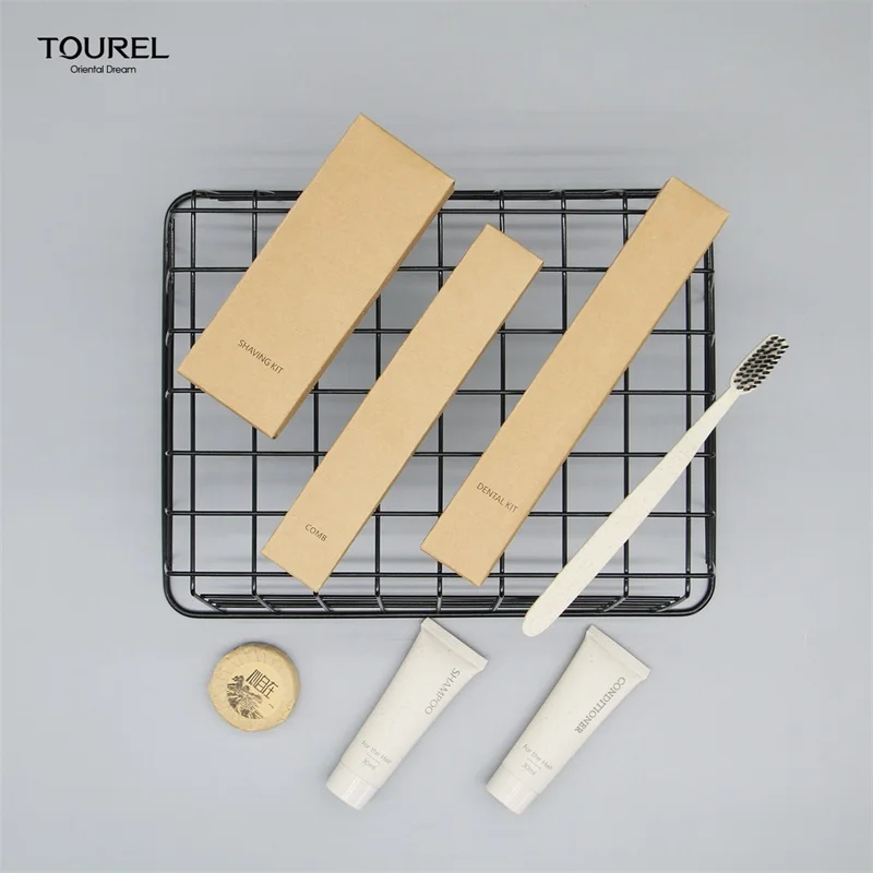 Biodegradable Hotel Amenity Set Wheat Pla Biodegradable Hotel Amenity Set Eco Friendly Guest Bathroom Hotel Toiletries