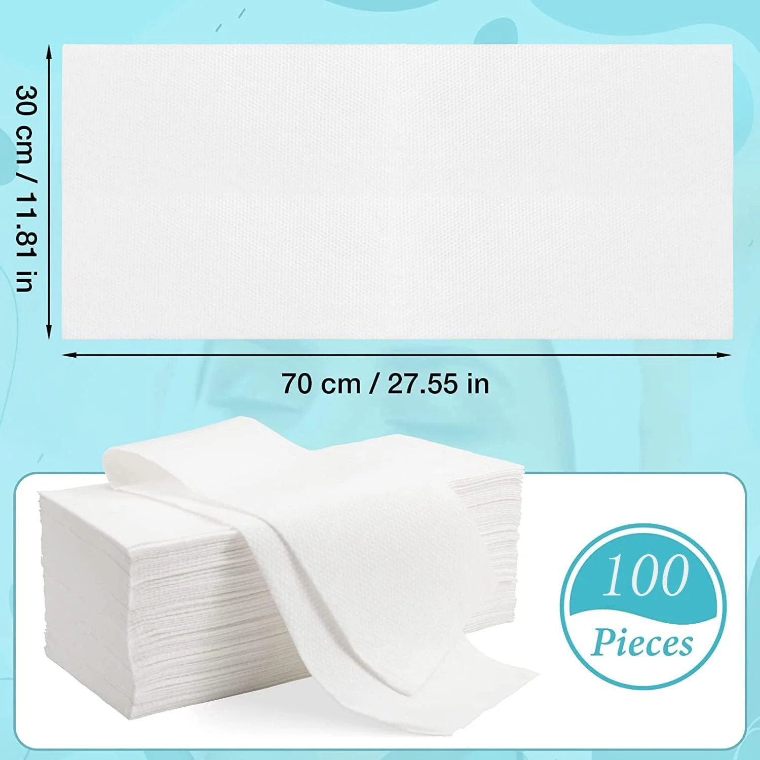 ผ้าเช็ดตัวแบบใช้แล้วทิ้งไร้ขุย ย่อยสลายได้ทางชีวภาพ 100% ตามสั่ง นุ่มอ่อนโยนต่อผิว ผ้าฝ้ายเช็ดทำความสะอาด สำหรับสปา สายการบิน ผ้าเช็ดตัวแบบไม่ทอ