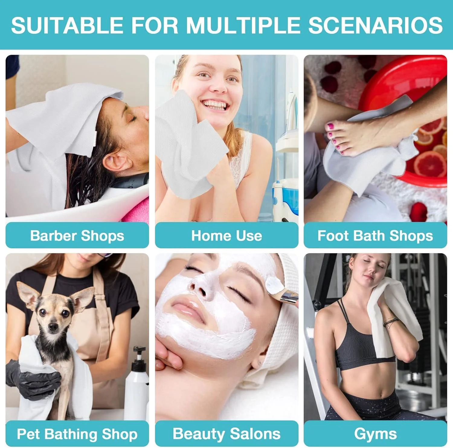 Custom 100% Biodegradable Lint-free Disposable Towels Gentle Soft Cotton Skin Cleaning Spa Airline Non-woven Towels For