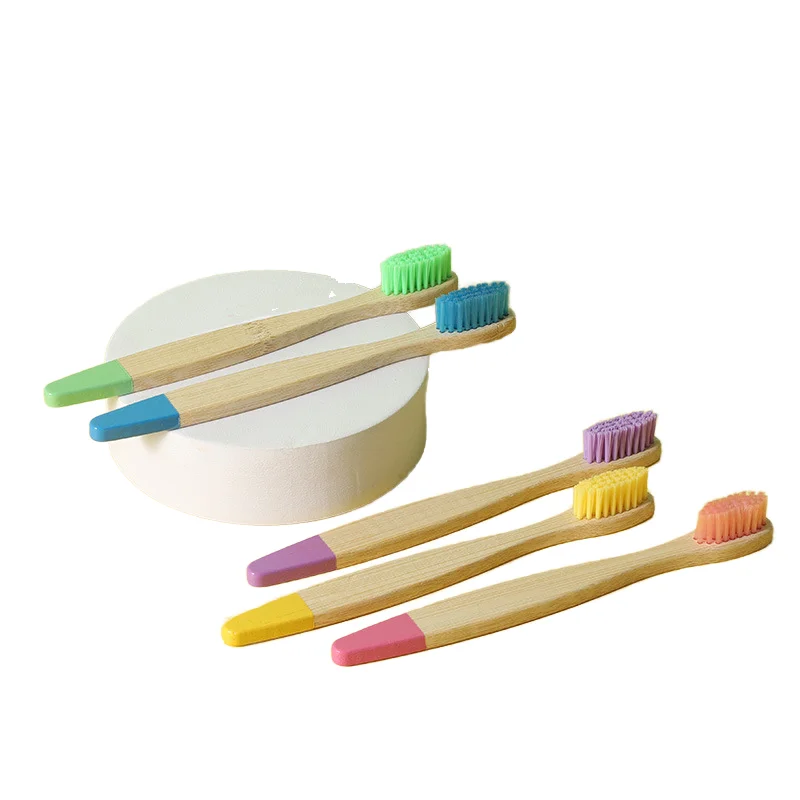 Eco-friendly Nylon Bamboo Toothbrush Soft Charcoal Bristle Custom Logo Natural Biodegradable For Kids' Home Use Manufactured
