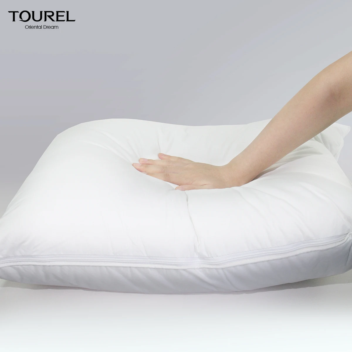 Modern Solid Standard Size Orthopedic Adjustable Neck Support Down Filling Pillow With Washable Cover 5 Star Hotel Quality