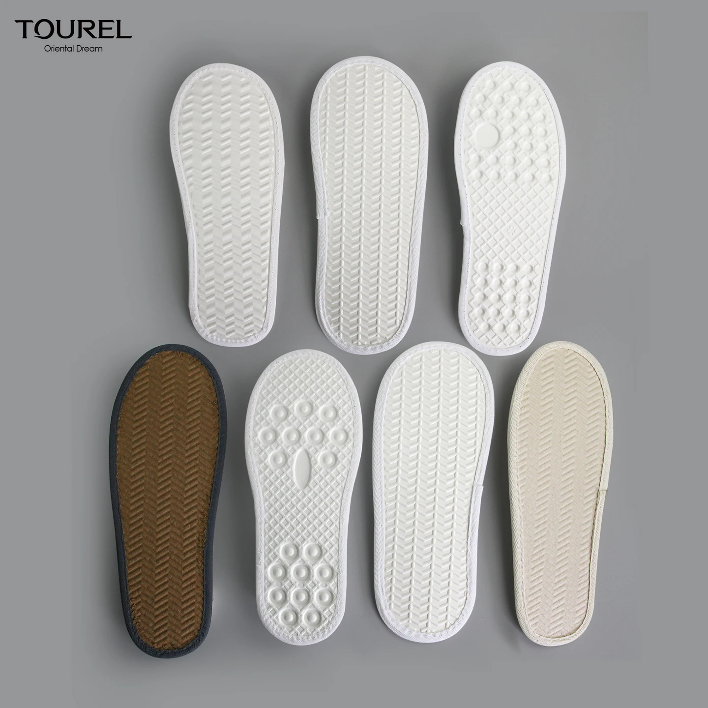 Comodidades de Hotel Características Reciclables Logotipo Personalizado Muestras Gratuitas de 5 Estrellas Zapatillas de Spa de Lujo Desechables de Hotel