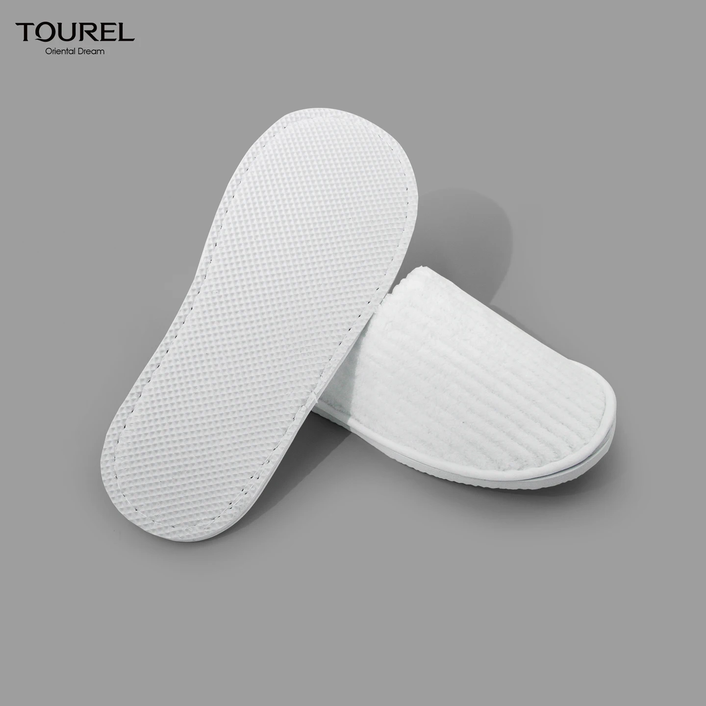 Luxury Custom Logo Wholesale Hotel Slippers Strip Coral Fleece Disposable Hotel Spa Slippers