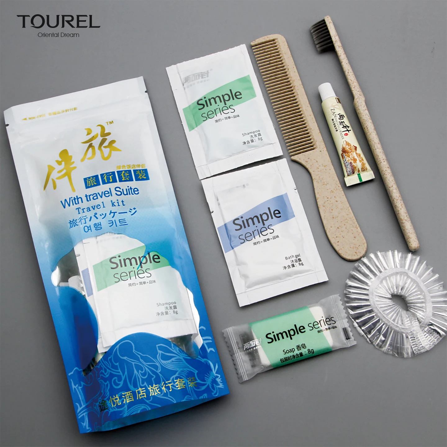 Kit de Higiene de Viaje OEM de Suministros de Emergencia Personal Desechables para Aerol&iacute;neas Personalizados