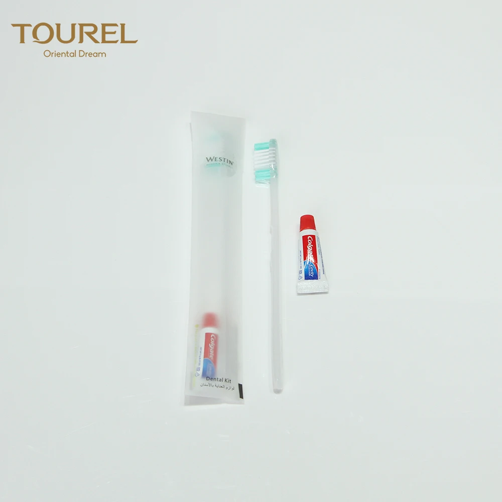 S Shape Design 7.5 Inch Length Disposable Tooth Brush And Toothpaste