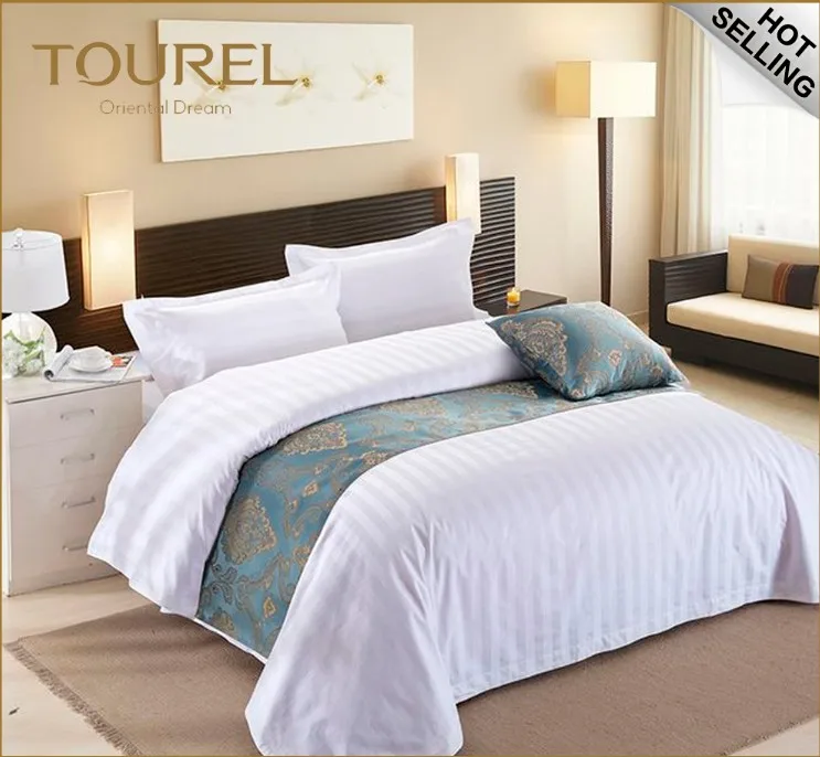 Circle Printed Bedding Set Luxury 60 Count Deep Pocket 4 Piece Bed Sheet Set Hotel Bedding 100% Cotton Duck Down Filling