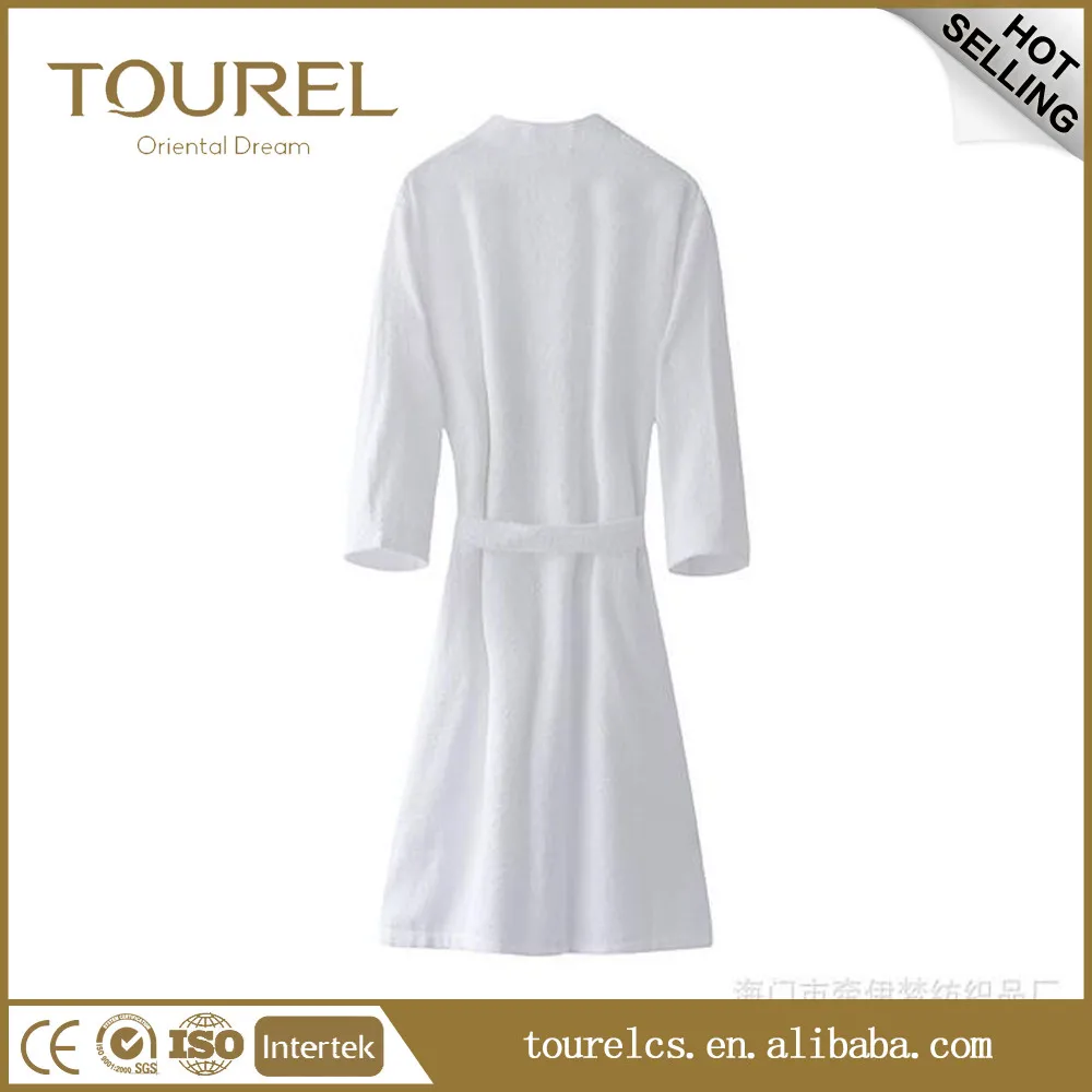 Custom Logo Colorful Cotton Terry Hotel Bathrobe /sleepwear/nightdress/robe