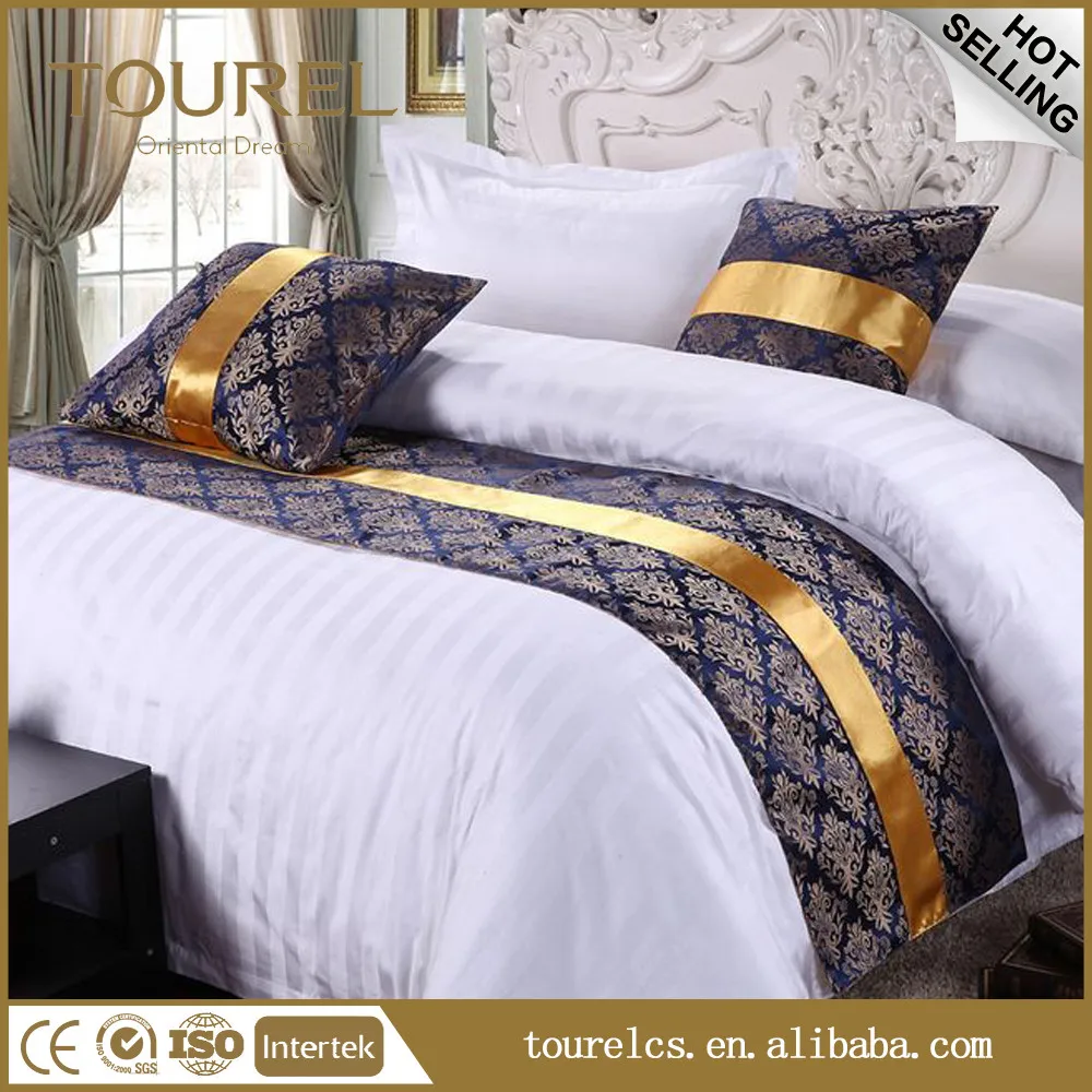 Luxury Bedding Runner Cotton Decorative Bed End Scarf For Bedroom Hotel Wedding Room