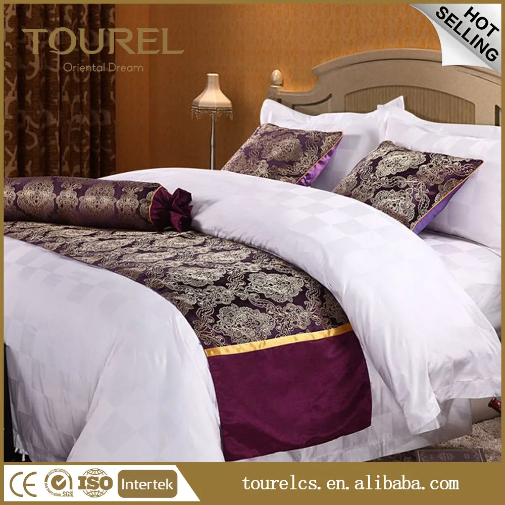 Luxury Bedding Runner Cotton Decorative Bed End Scarf For Bedroom Hotel Wedding Room