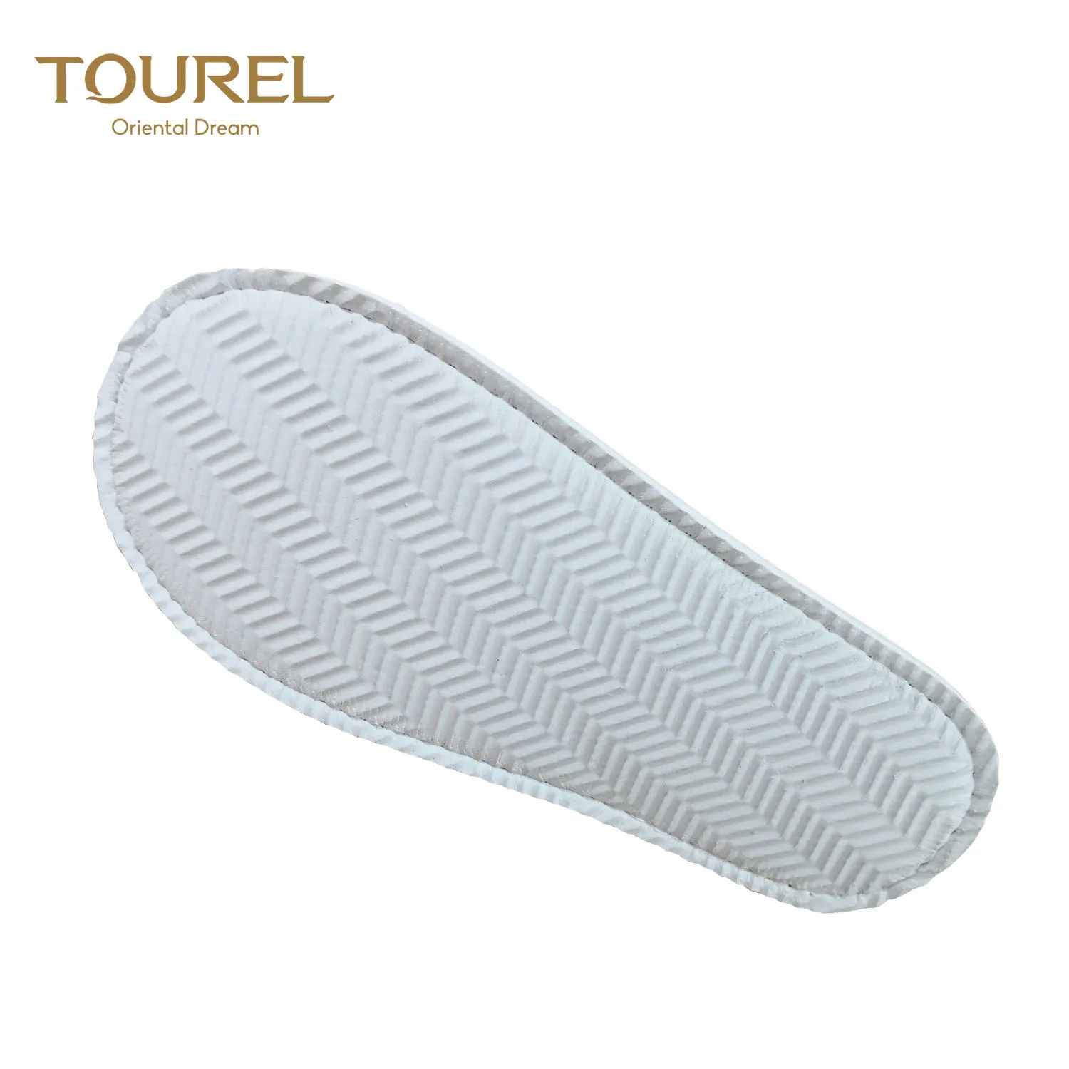 Portable Woman Man Bamboo Towel Hotel Slippers Closed Toe Terry Guest Shoes