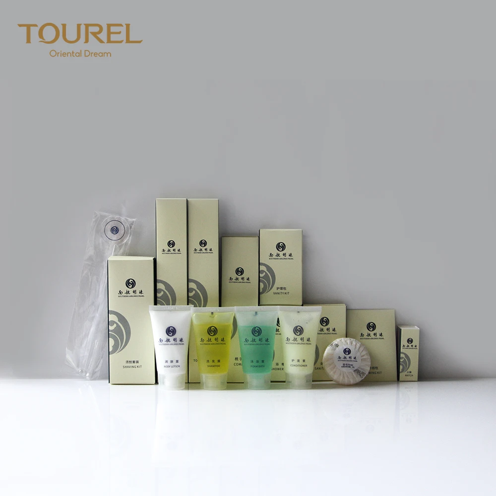Customized Logo 4-5 Star Hotel Indoor Bathroom Accessories Amenities Sets From Hotel Amenities Manufacturer