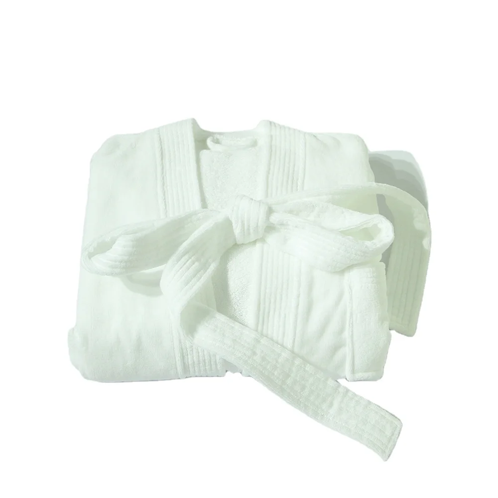 High Absorb Water Ability Cozy Waffle Bathrobe,Outside Cut-velour Men Bathrobe Wholesale