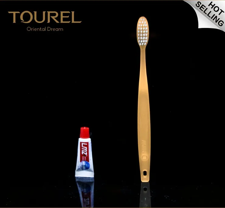 5 Star Hotel Amenities Set Disposable Dental Kits Biodegradable Eco-friendly Toothbrushes With Custom Logo