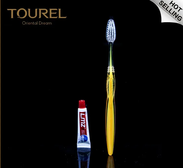 5 Star Hotel Amenities Set Disposable Dental Kits Biodegradable Eco-friendly Toothbrushes With Custom Logo