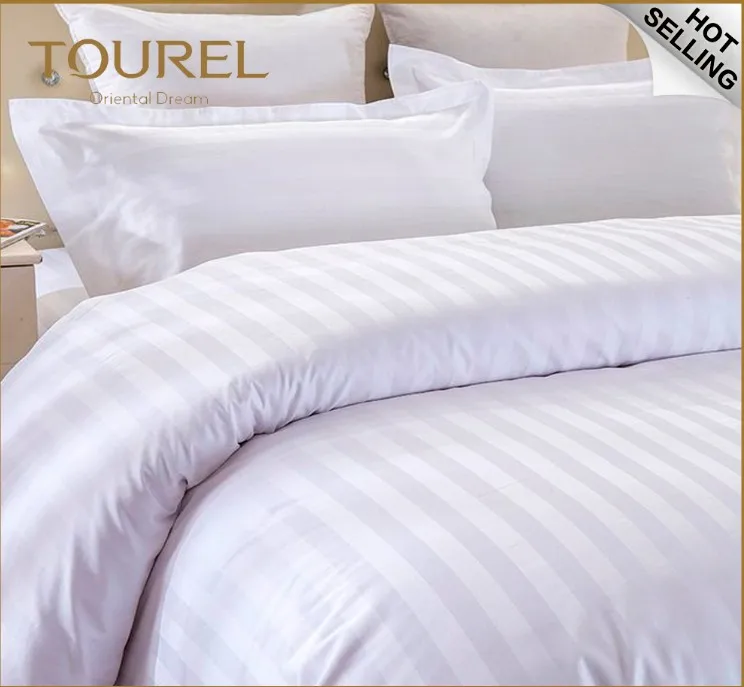 Luxury White Hotel Bed Sheets Manufacturers In China 300tc Bed Linen For Hospital