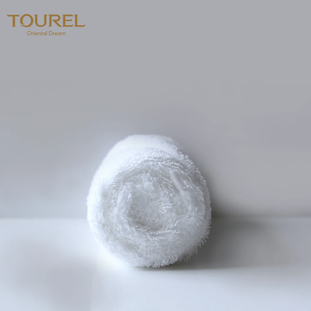 Wholesale Luxury White 100% Terry Custom Hotel 100 Cotton Disposable Compressed Quick-dry Face Hand Bath Towel