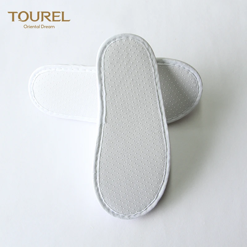 Disposable Eco-friendly Portable Low Moq Comfortable White Hotel Slippers For Kids