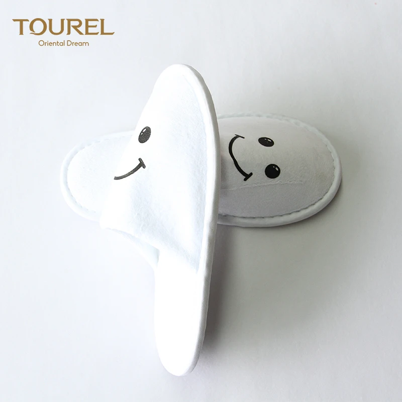 Disposable Eco-friendly Portable Low Moq Comfortable White Hotel Slippers For Kids