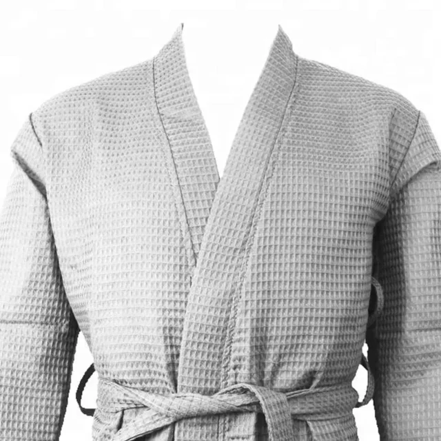 Wholesale 5 Star Luxury Kimono Hotel Spa Bath Robes Organic Cotton Waffle Robes For Summer
