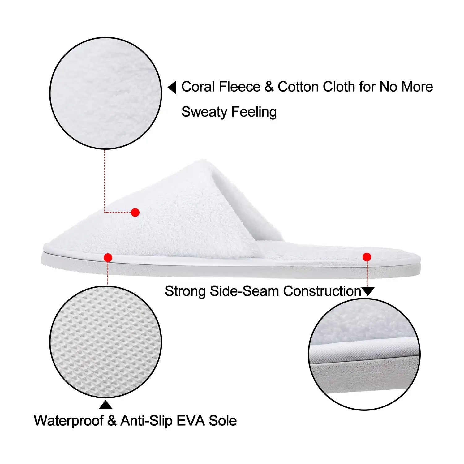 Luxury Wholesale Velvet Soft Premium Hotel Slippers Custom Logo Women Unisex Coral Fleece Disposable Hotel Spa Slippers