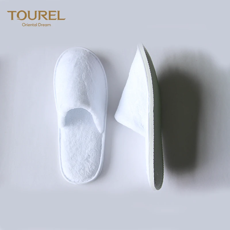 Luxury High Quality Cotton Cheap Wholesale Custom New Model Lady Indoor Anti-slip Sole Hotel Spa Slippers Customized Color Logo