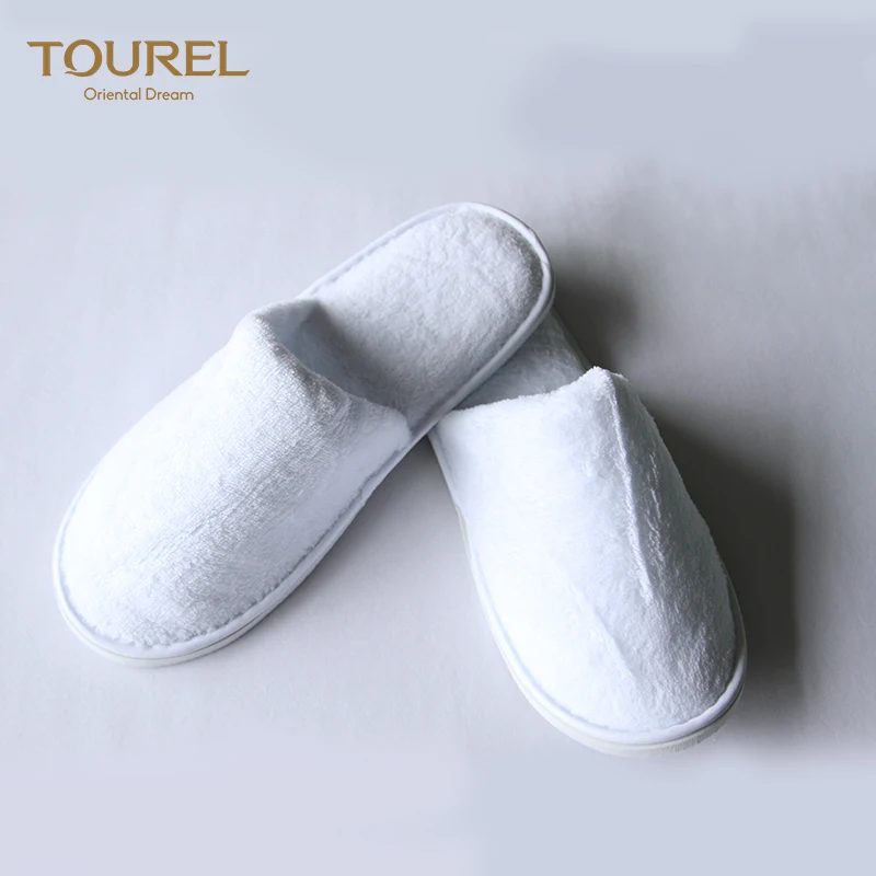 Luxury High Quality Cotton Cheap Wholesale Custom New Model Lady Indoor Anti-slip Sole Hotel Spa Slippers Customized Color Logo