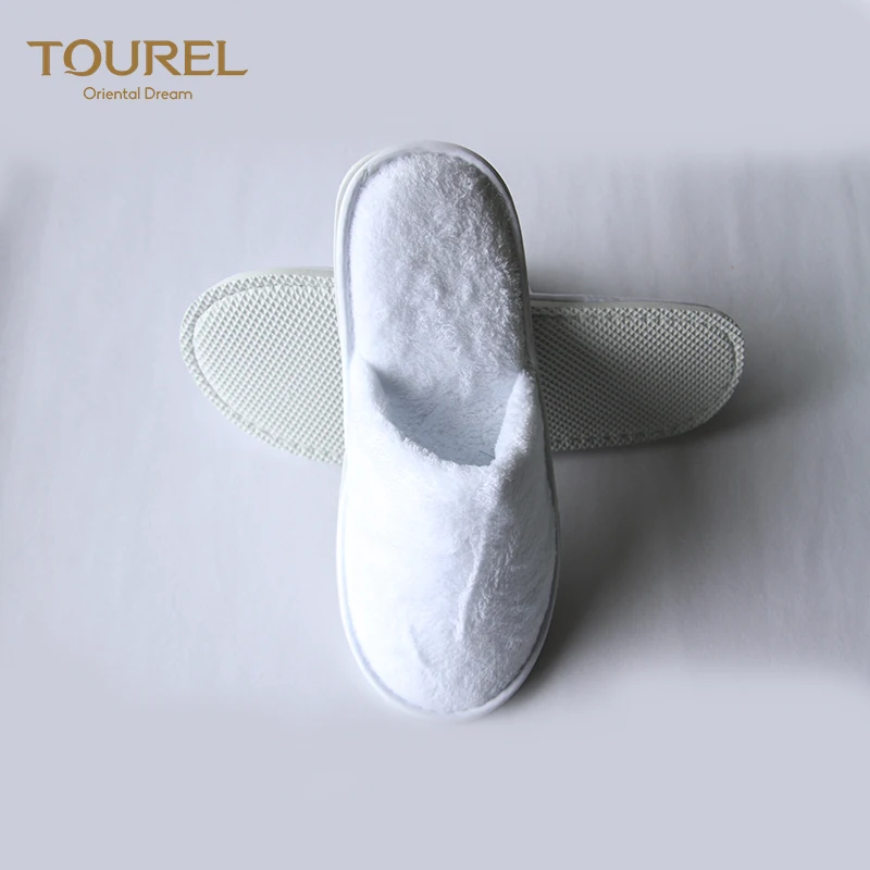 Luxury High Quality Cotton Cheap Wholesale Custom New Model Lady Indoor Anti-slip Sole Hotel Spa Slippers Customized Color Logo
