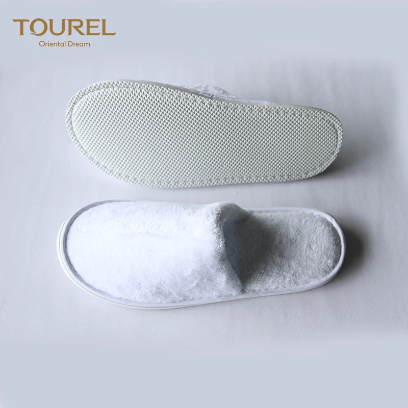Luxury High Quality Cotton Cheap Wholesale Custom New Model Lady Indoor Anti-slip Sole Hotel Spa Slippers Customized Color Logo