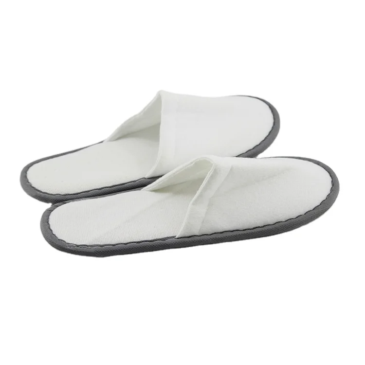 Luxury High Quality Custom Women Nap Cloth Waffle Flip Flop Slippers Fluffy Indoor Handmade Eve Hotel Disposable