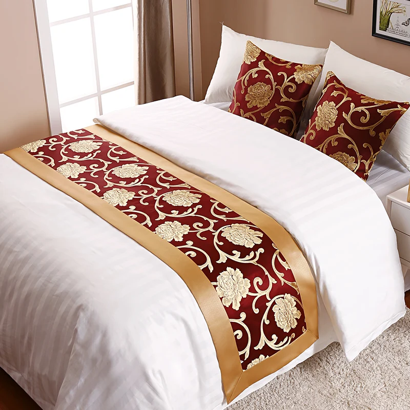 Dise&ntilde;o Personalizado de Estampado para Hotel Fular de Cama Queen y King Size