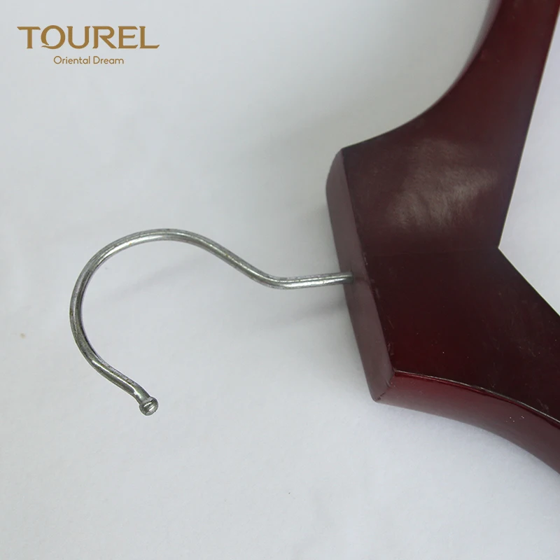 Hot Selling Luxury Custom Bamboo Wooden Garment Door Pants Wooden Suit Coat Clothes Hanger