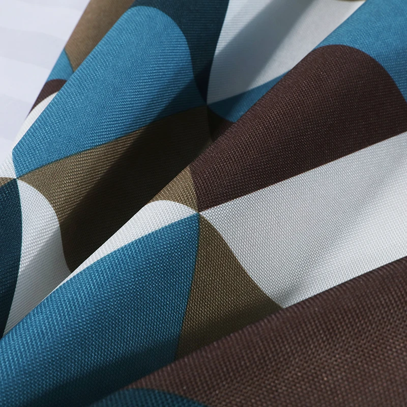 Modern Hotel Quality Five Stars Queen Bed Runner High Quality Square Striped Bed Scarf Made From Polyester Filling