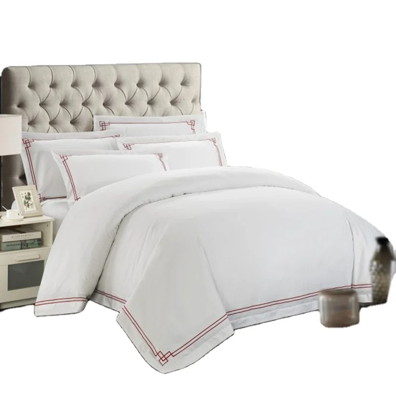 Made In China Egyptian Cotton Bedding Set Linen Microfiber Comforter Cotton Colour Hotel Used White Cotton Bed Sheets