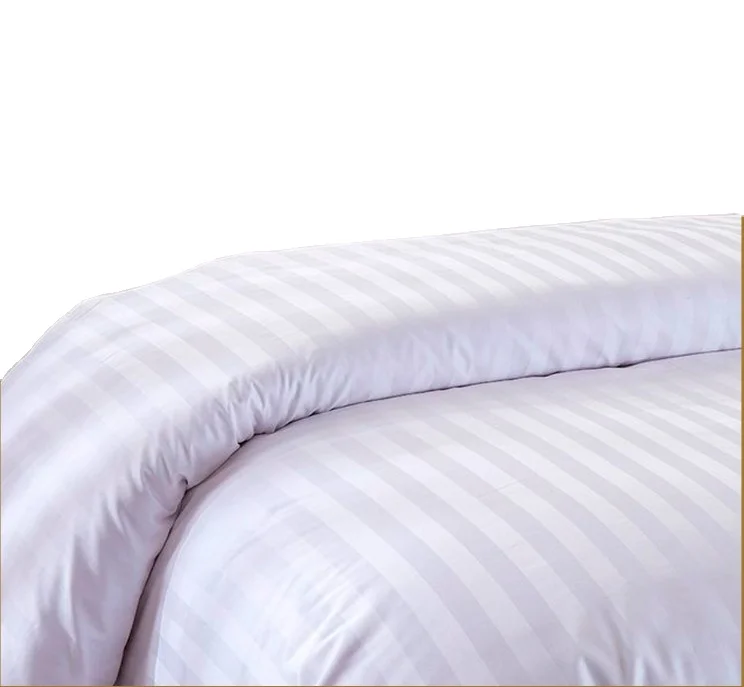 300tc 100% Cotton Plain White Luxury Wearable Eco-friendly 4-piece Washable Quilt Cover Bed Linen Hotel Bedding Set