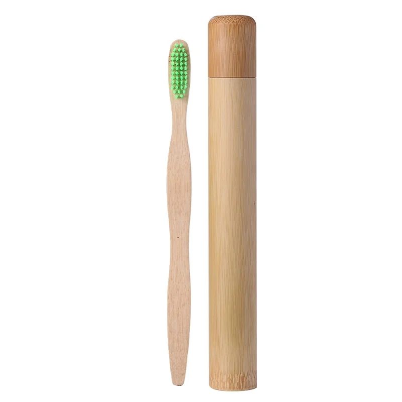 Low Cost Disposable Bath Toiletries Eco-friendly Bamboo Toothbrush Holder New Style 100% Eco-friendly Soft Chinese Raw Supplier