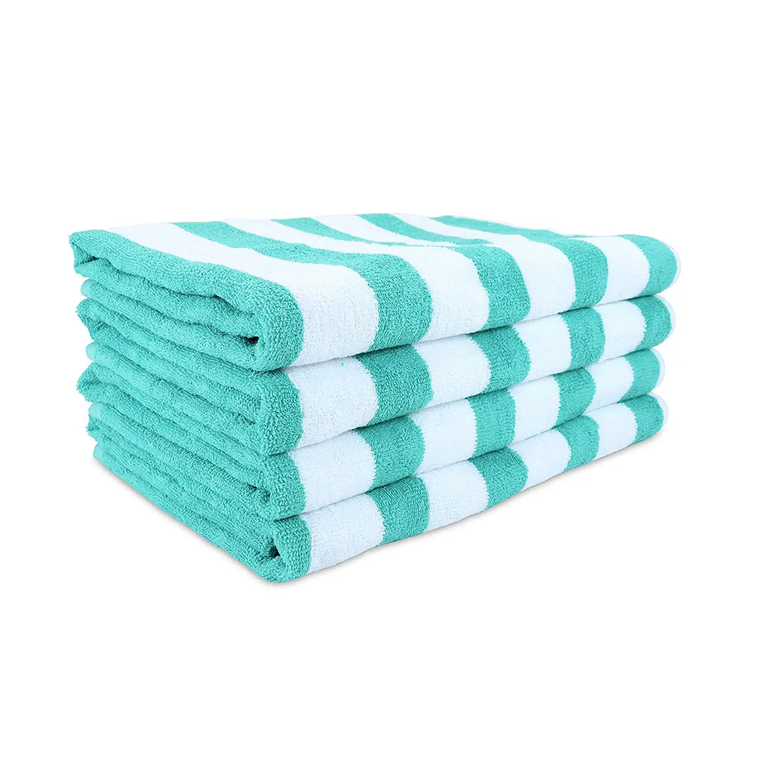 Mayoristas En China Personalizadas Toallas De Microfibra De Tama&ntilde;o Grande Usadas Con Rayas Azules Y Blancas Para Piscina Spa Tela Toalla De Hotel Para Playa